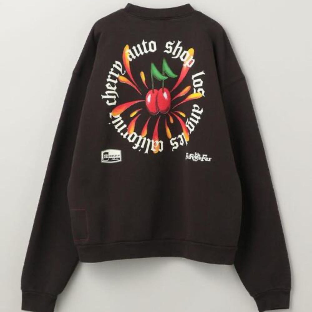 Cherry LA Black Auto Shop Crewneck Sweatshirt